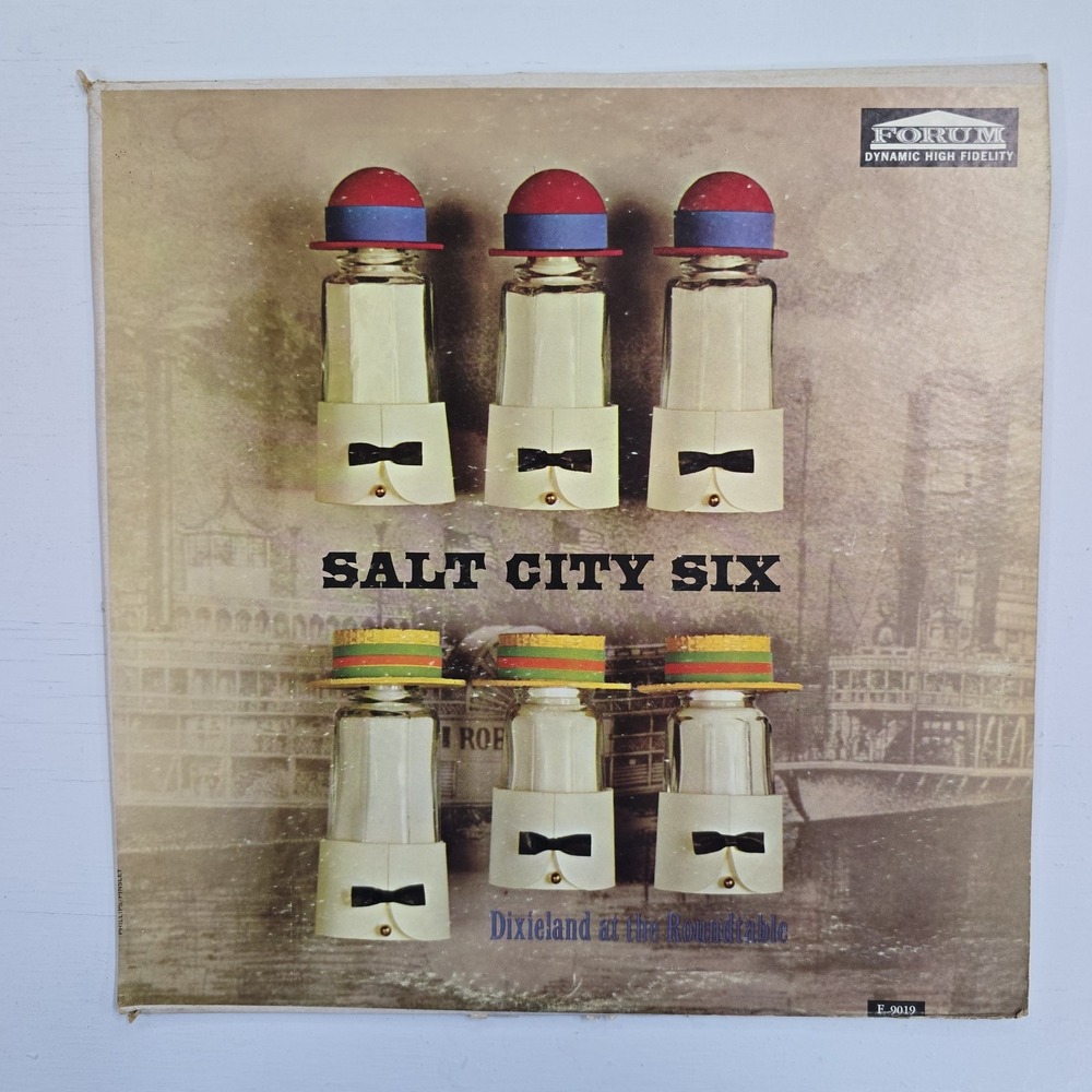 Salt City Six Dixieland at the Roundtable LP 1961 Jazz Stereo Forum F-9019 VG/VG